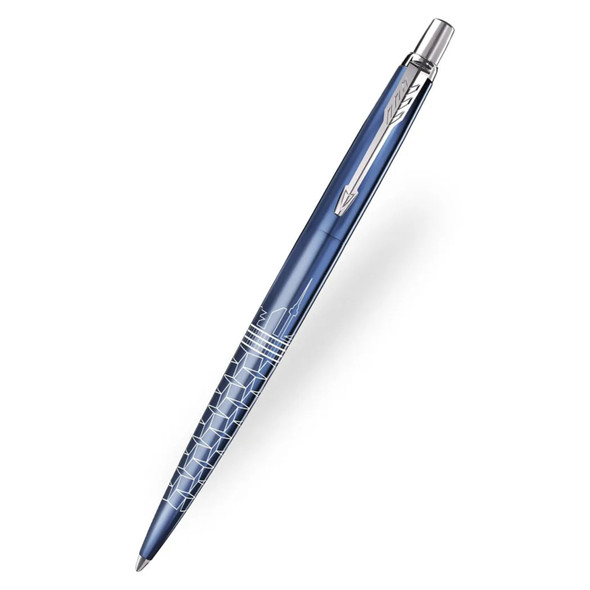 Parker Jotter SE Global Icons Seoul Blue Lacquer Chrome Colour Trim Ballpoint Pen Medium Tip Parker Jotter SE Global Icons Seoul Blue Lacquer Chrome Colour Trim Ballpoint Pen Medium Tip