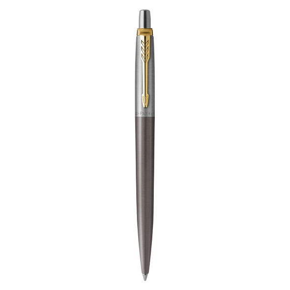 Parker Jotter Ballpoint Pen Grey Lacquer and Gold Trim Medium Tip