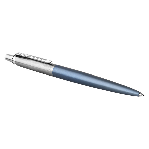Waterloo Blue Chrome Trim Ballpoint Pen Medium Tip Parker Jotter Waterloo Blue Chrome Trim Ballpoint Pen Medium Tip Parker Jotter
