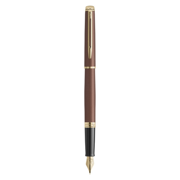 Waterman Hemisphere Metallic Copper Gold Trim Fountain Pen Medium Nib Waterman Hemisphere Metallic Copper Gold Trim Fountain Pen Medium Nib