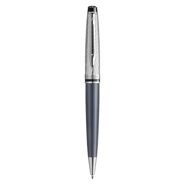 Waterman Expert Deluxe Metal and Stone Grey Lacquer Palladium Trim Ballpoint Pen Medium Tip Waterman Expert Deluxe Metal and Stone Grey Lacquer Palladium Trim Ballpoint Pen Medium Tip