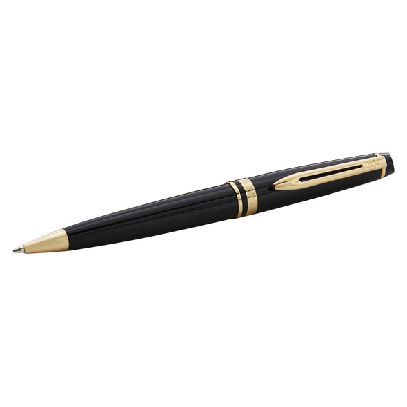 Expert Black Gold Trim Ballpoint Pen Waterman Medium Tip Expert Black Gold Trim Ballpoint Pen Waterman Medium Tip