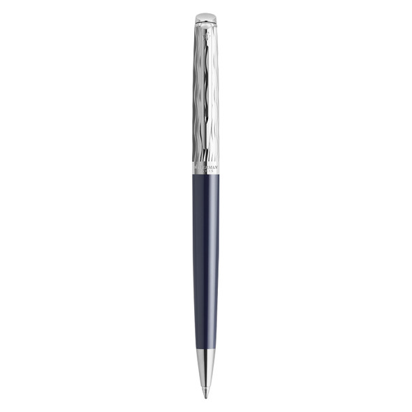 Waterman Hemisphere Metal and Blue Lacquer Palladium Trim Ballpoint Pen Medium Tip Waterman Hemisphere Metal and Blue Lacquer Palladium Trim Ballpoint Pen Medium Tip