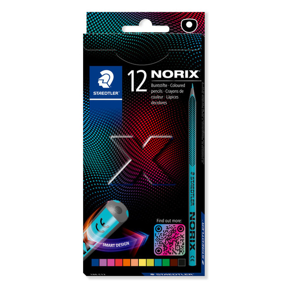 Staedtler Norix Coloured Pencil Box 12 Assorted Colours 186 C12 Staedtler Norix Coloured Pencil Box 12 Assorted Colours 186 C12