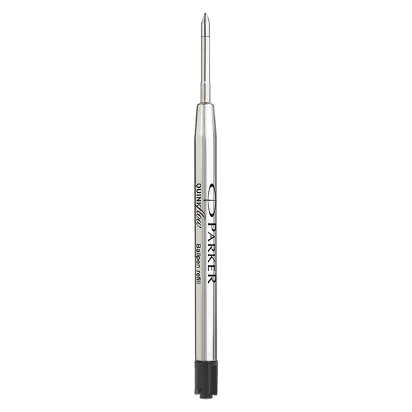 Parker Medium QuinkFlow Ballpoint Refill Black Pack of 10