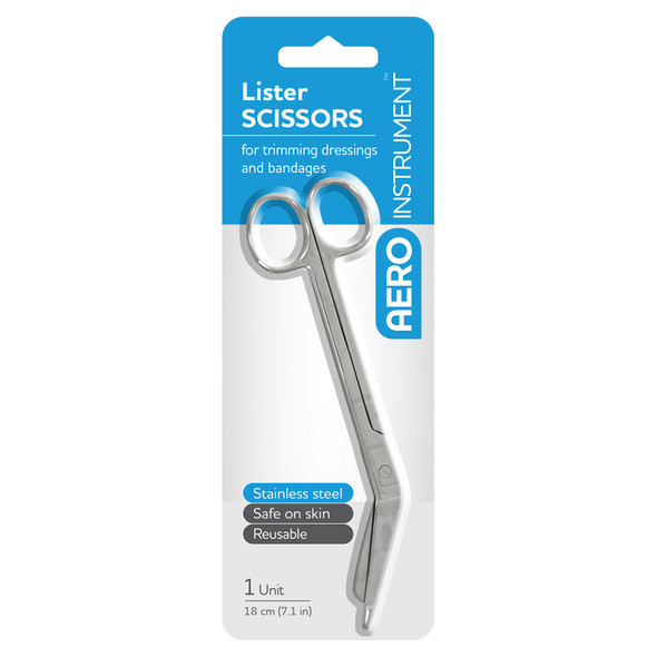 AeroInstrument Stainless Steel Lister Scissors 18cm AeroInstrument Stainless Steel Lister Scissors 18cm