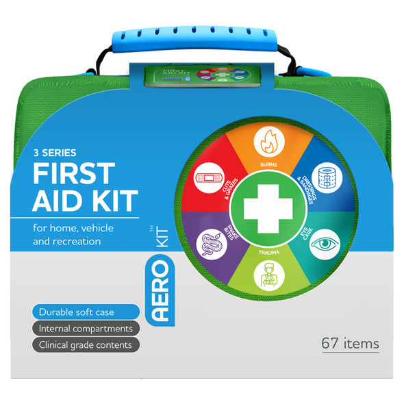 AeroKit 3 Series First Aid Kit Softpack Green AeroKit 3 Series First Aid Kit Softpack Green