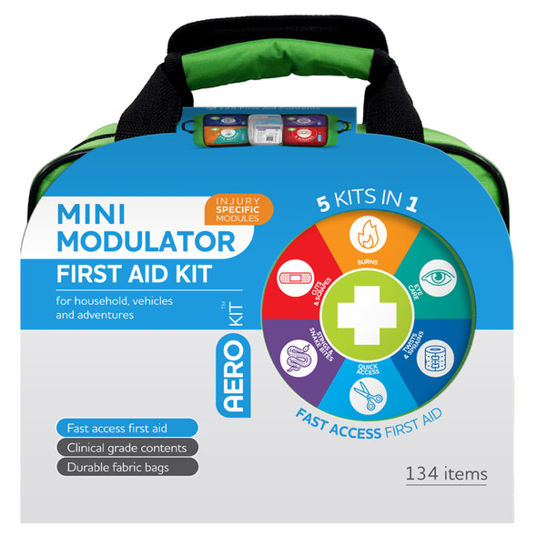 AeroKit 3 Series Modular Mini First Aid Kit Softpack 25 x 15 x 21.5cm AeroKit 3 Series Modular Mini First Aid Kit Softpack 25 x 15 x 21.5cm