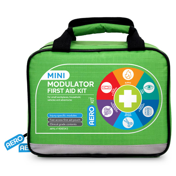 3 Series Modular Mini First Aid Kit Softpack 25 x 15 x 21.5cm AeroKit 3 Series Modular Mini First Aid Kit Softpack 25 x 15 x 21.5cm AeroKit