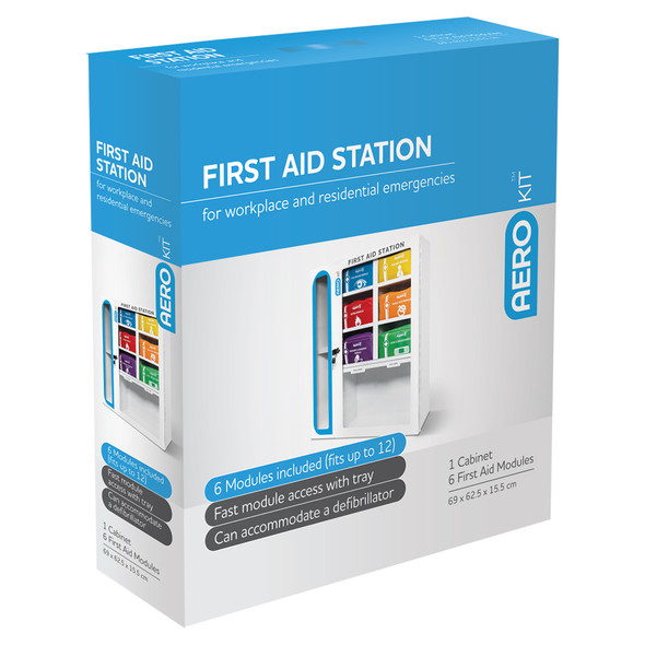 First Aid Station with 6 Modules 69 x 62.5 x 15.5cm AeroKit First Aid Station with 6 Modules 69 x 62.5 x 15.5cm AeroKit