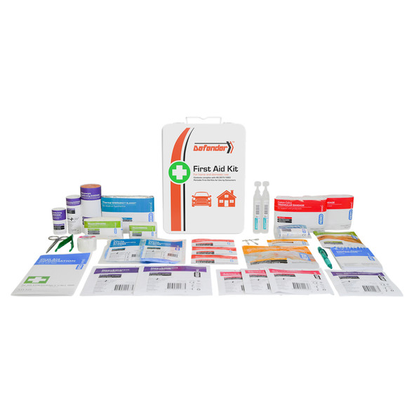 Metal Tough First Aid Kit 17 x 6.5 x 24cm Custom 3 Series Metal Tough First Aid Kit 17 x 6.5 x 24cm Custom 3 Series