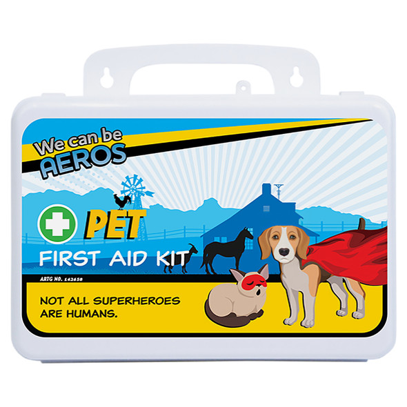Custom Pet Plastic Waterproof First Aid Kit 21 x 7.5 x 13cm