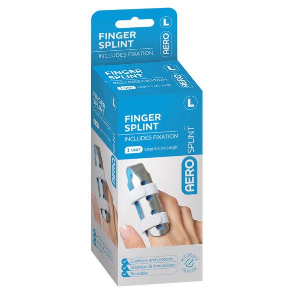 AeroSplint Finger Splint Large 9.5 x 3.5 x 3.5cm AeroSplint Finger Splint Large 9.5 x 3.5 x 3.5cm