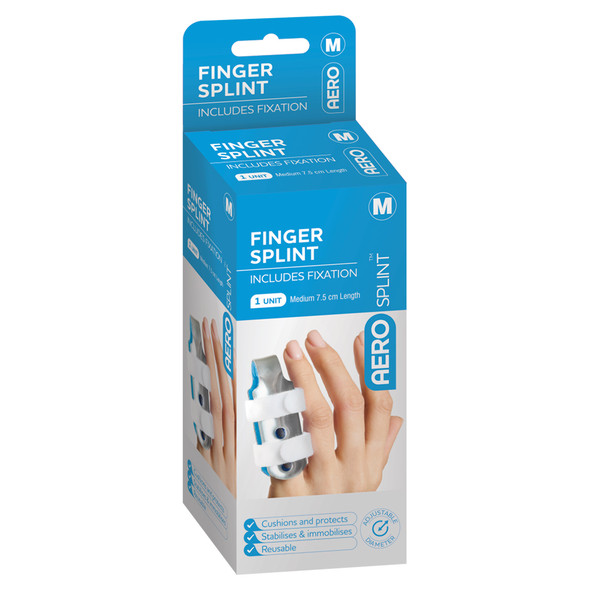 AeroSplint Finger Splint Medium 7.5 x 3.5 x 3.5cm AeroSplint Finger Splint Medium 7.5 x 3.5 x 3.5cm