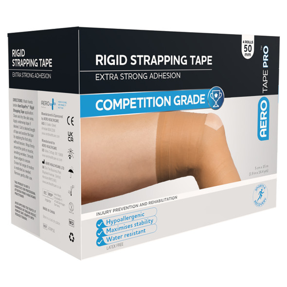 AeroTape Rigid Pro Strapping Tape 5cm x 15m Box of 4 AeroTape Rigid Pro Strapping Tape 5cm x 15m Box of 4