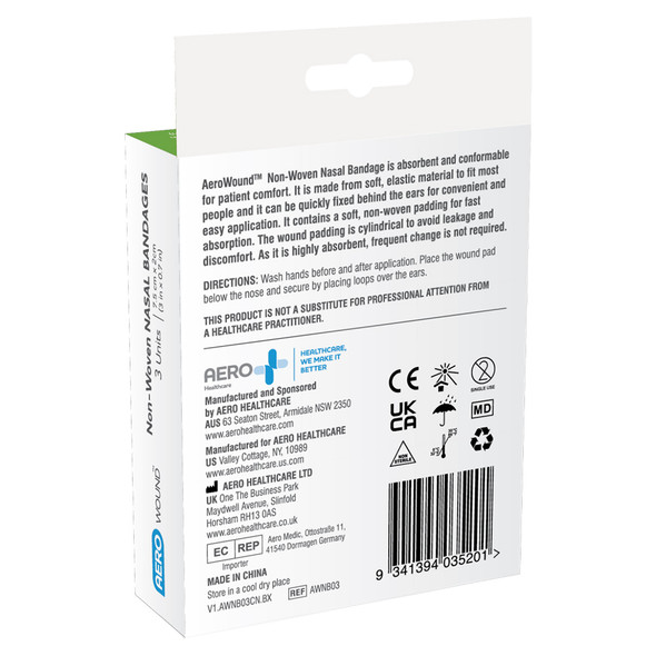 Nasal Sling Bandage Box of 3 AeroWound Nasal Sling Bandage Box of 3 AeroWound