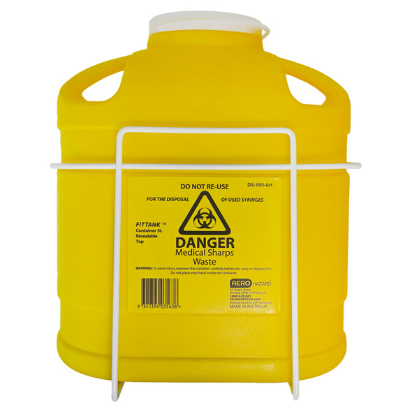Wall Bracket AeroHazard for 5L Sharps Disposal Container Wall Bracket AeroHazard for 5L Sharps Disposal Container