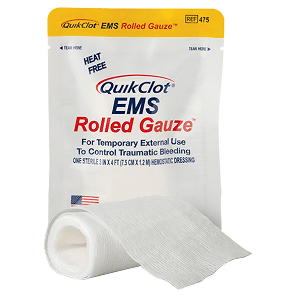 QuikClot Haemostatic EMS Roll 7.5cm x 1.2m Short Dated QuikClot Haemostatic EMS Roll 7.5cm x 1.2m Short Dated