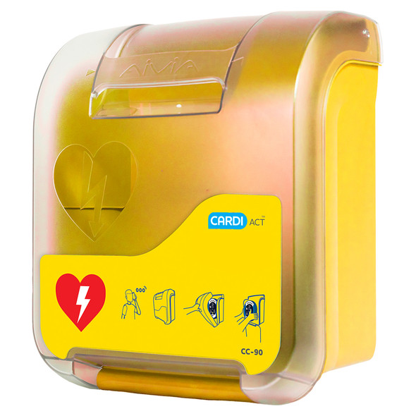 CardiAct Alarmed AED Cabinet Yellow CardiAct Alarmed AED Cabinet Yellow