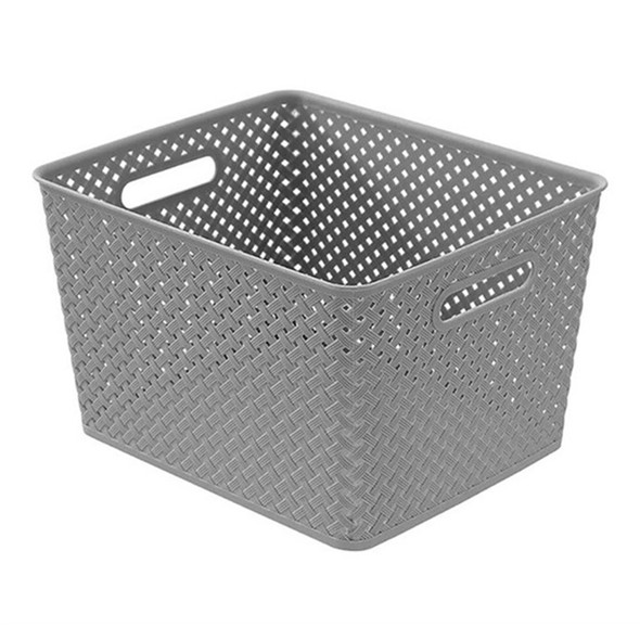 Creative Kids Storage Basket Knotted Large 305 x 355 x 220mm Grey Creative Kids Storage Basket Knotted Large 305 x 355 x 220mm Grey