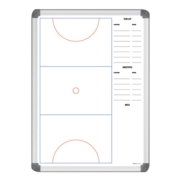 Visionchart Sports Team Logo Coaches Tactical Whiteboard 600 x 400mm Netball Visionchart Sports Team Logo Coaches Tactical Whiteboard 600 x 400mm Netball