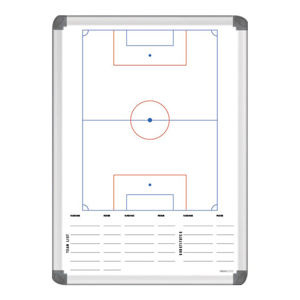 Visionchart Sports Team Logo Coaches Tactical Whiteboard 600 x 400mm Soccer Visionchart Sports Team Logo Coaches Tactical Whiteboard 600 x 400mm Soccer