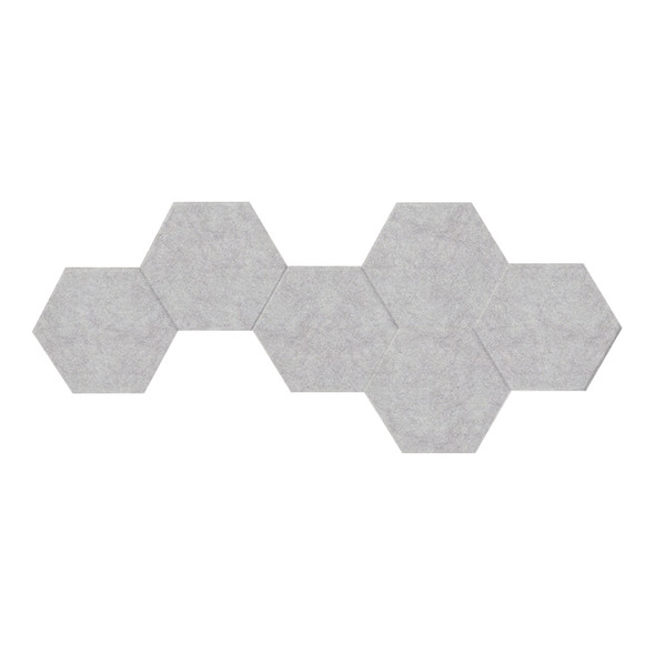 SANA Easy Stick Acoustic Shape Hexagon Pinnable 300 x 260mm Mushroom Pack of 6 SANA Easy Stick Acoustic Shape Hexagon Pinnable 300 x 260mm Mushroom Pack of 6