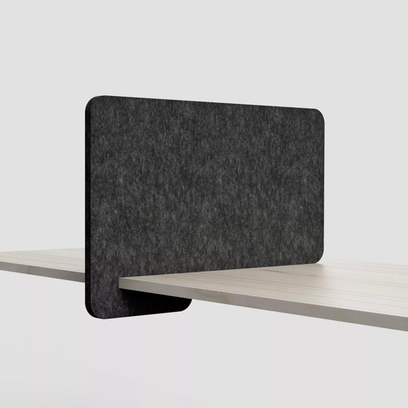 SANA Slide On Desk Screen 12mm 680 x 420mm Altitude Style Shadow