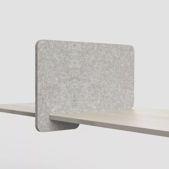 SANA Slide On Desk Screen 12mm 680 x 420mm Altitude Style Mushroom