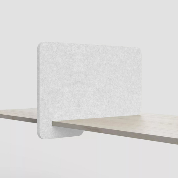 SANA Slide On Desk Screen 12mm 680 x 420mm Altitude Style Frost
