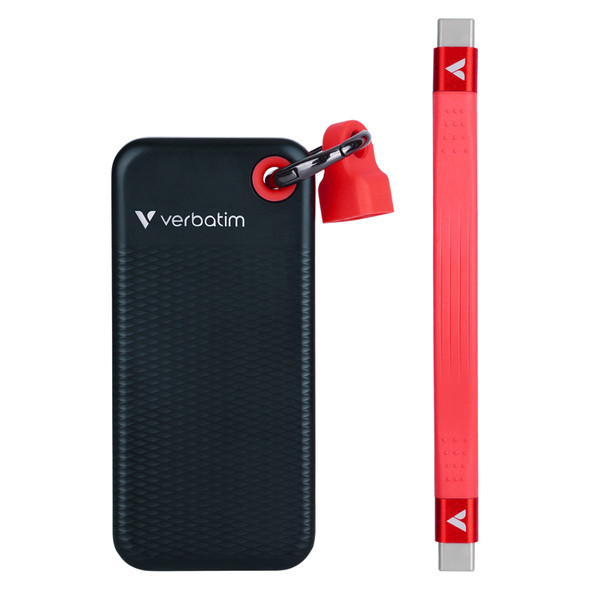 Pocket SSD USB 3.2 Gen 2 1TB Black/Red Verbatim Pocket SSD USB 3.2 Gen 2 1TB Black/Red Verbatim