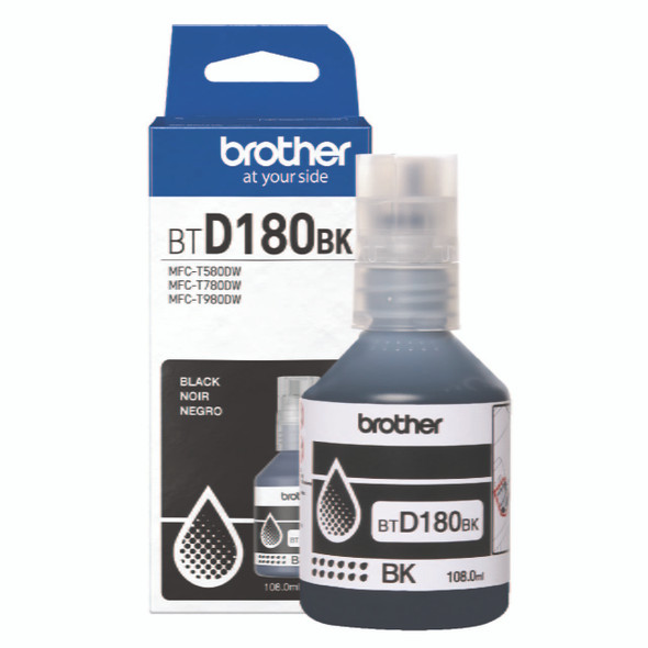Brother BTD180BK Black Ink Bottle for Brother ink tank printers Brother BTD180BK Black Ink Bottle for Brother ink tank printers