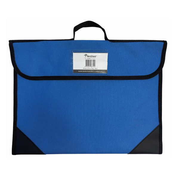Writer Library Bag Blue with Black Reinforced Corners Pack of 20 Writer Library Bag Blue with Black Reinforced Corners Pack of 20