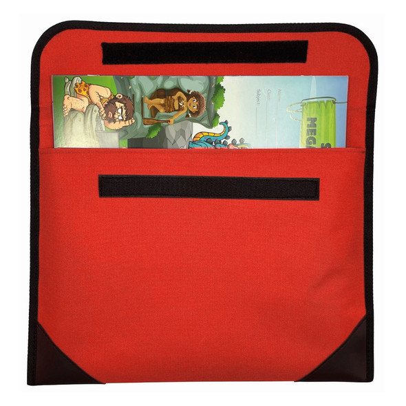 Library Bag Red with Black Reinforced Corners Pack of 20 Writer Library Bag Red with Black Reinforced Corners Pack of 20 Writer