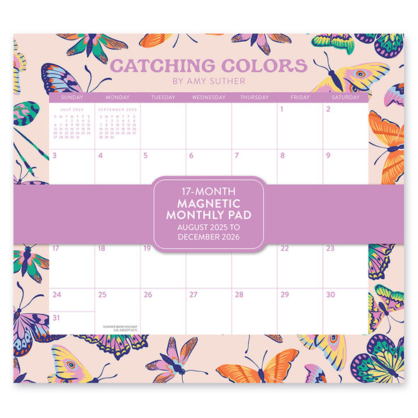 Orange Circle 2026 Catching Colours Magnetic Monthly Pad Calendar Orange Circle 2026 Catching Colours Magnetic Monthly Pad Calendar