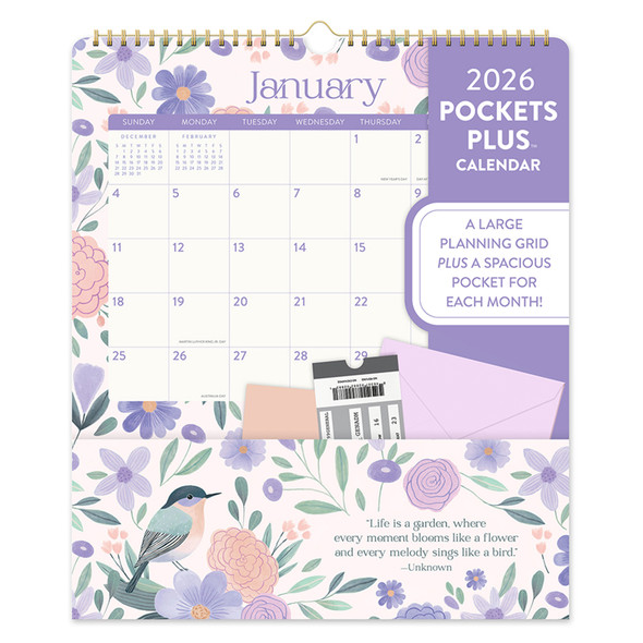 Orange Circle 2026 Birds and Blooms Pocket Plus Calendar Orange Circle 2026 Birds and Blooms Pocket Plus Calendar