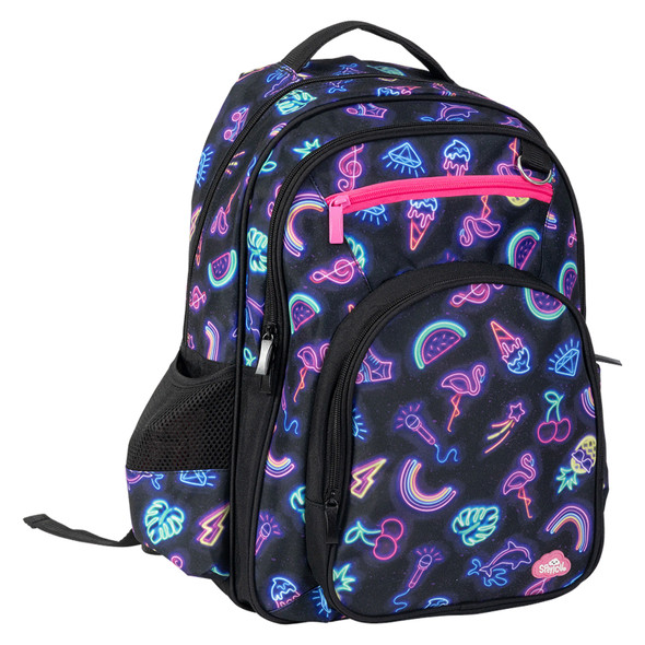 Neon Party Big Kids Backpack 45 x 35 x 18cm Spencil Neon Party Big Kids Backpack 45 x 35 x 18cm Spencil
