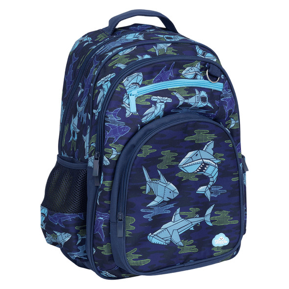 Robo Shark Big Kids Backpack 45 x 35 x 18cm Spencil Robo Shark Big Kids Backpack 45 x 35 x 18cm Spencil