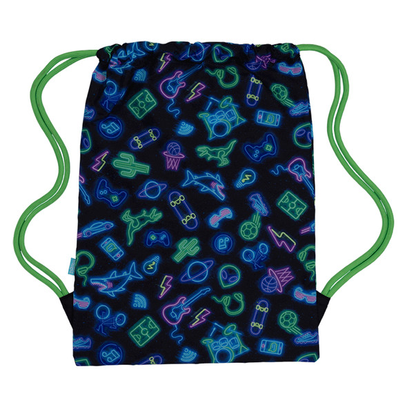 Spencil Neon Life Big Drawstring Bag 50 x 37 x 2cm Pack of 3 Spencil Neon Life Big Drawstring Bag 50 x 37 x 2cm Pack of 3