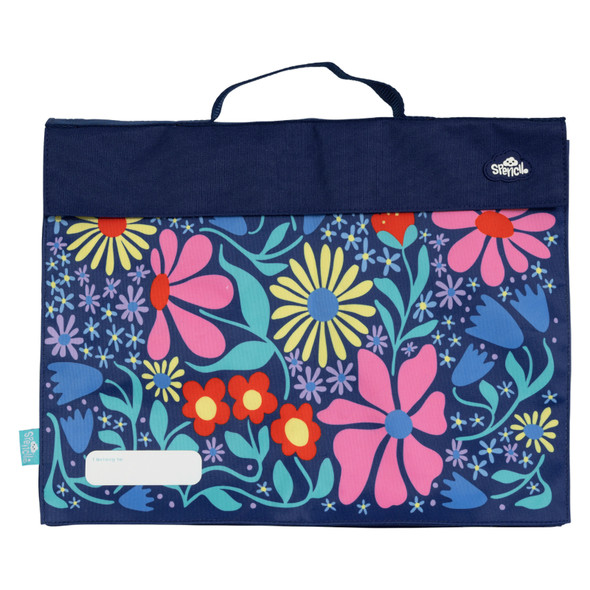 Spencil Flower Fun Library Bag 30 x 37 x 3cm Pack of 3 Spencil Flower Fun Library Bag 30 x 37 x 3cm Pack of 3