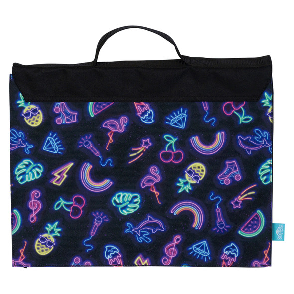 Spencil Library Bag 30 x 37 x 3cm Pack of 3 Neon Party Spencil Library Bag 30 x 37 x 3cm Pack of 3 Neon Party