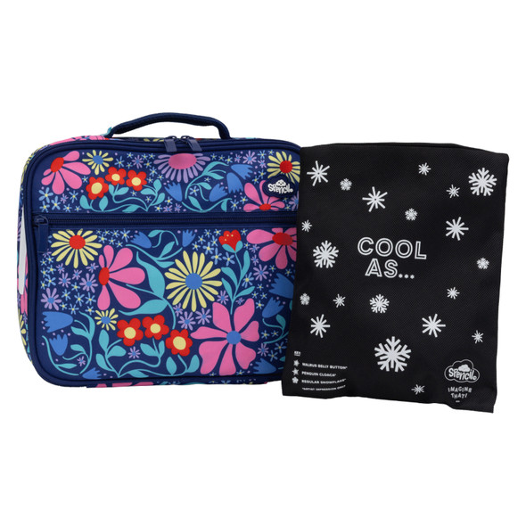 Spencil Flower Fun Big Cooler Lunch Bag and Chill Pack Spencil Flower Fun Big Cooler Lunch Bag and Chill Pack