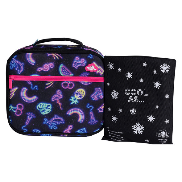 Spencil Neon Party Big Cooler Lunch Bag and Chill Pack Spencil Neon Party Big Cooler Lunch Bag and Chill Pack