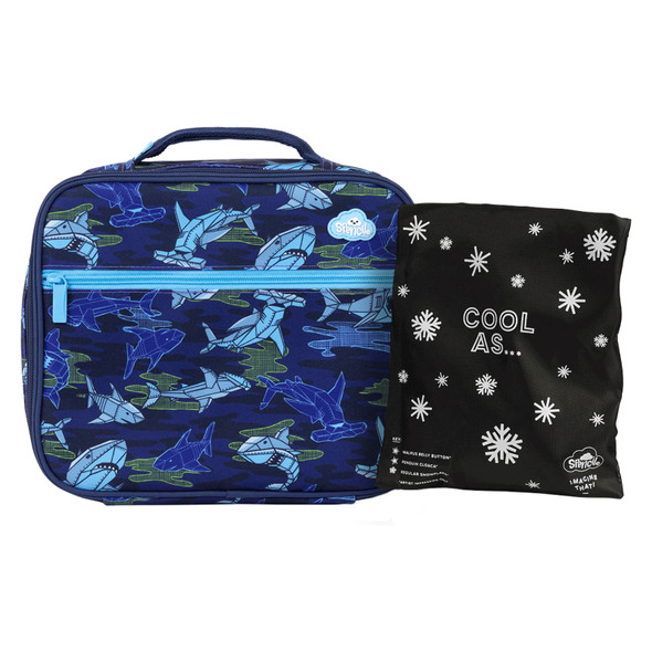 Spencil Robo Shark Big Cooler Lunch Bag and Chill Pack Spencil Robo Shark Big Cooler Lunch Bag and Chill Pack
