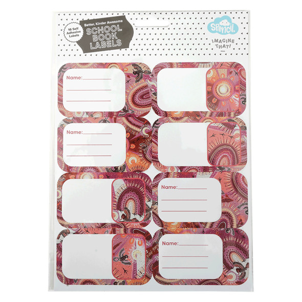 Spencil Yarrawala Book Labels Pack 16 Box of 6 Spencil Yarrawala Book Labels Pack 16 Box of 6