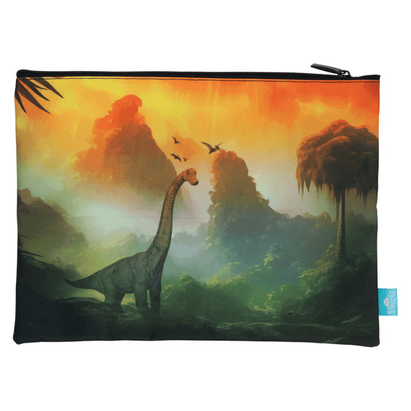 Spencil A4 Twin Zip Pencil Case Jurassic Kingdom Spencil A4 Twin Zip Pencil Case Jurassic Kingdom