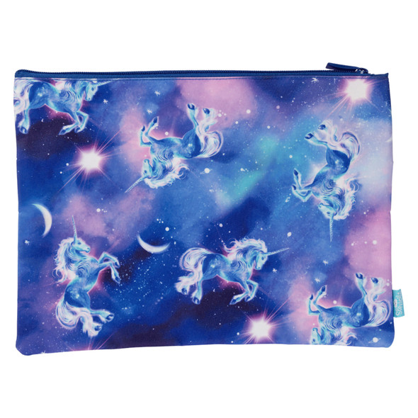 Spencil A4 Twin Zip Pencil Case Moonlit Unicorn Spencil A4 Twin Zip Pencil Case Moonlit Unicorn