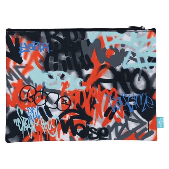 Spencil A4 Twin Zip Pencil Case Urban Scrawl Spencil A4 Twin Zip Pencil Case Urban Scrawl