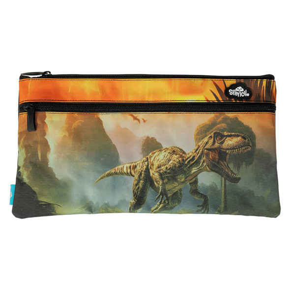 Spencil Jurassic Kingdom Twin Zip Pencil Case Spencil Jurassic Kingdom Twin Zip Pencil Case
