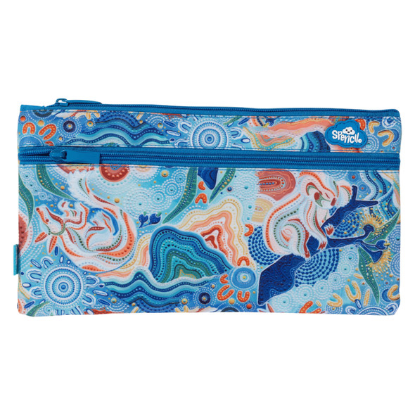 Spencil Wani-Wani Watina Twin Zip Pencil Case Spencil Wani-Wani Watina Twin Zip Pencil Case